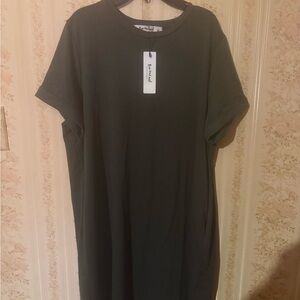 Three Bird Nest Olive Green Midi Dress